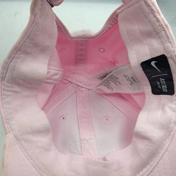 Nike Infant Dri Fit Swoosh Ponytail Baseball Cap Pink Comfort Cute Casual - Picture 5 of 7